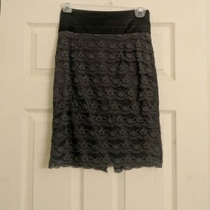 High waisted lace H&M skirt